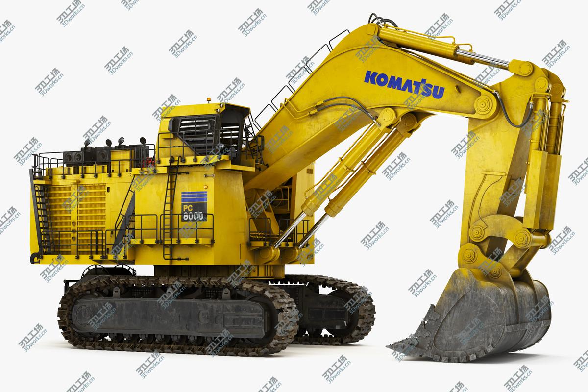 images/goods_img/20210319/Mining Excavator Komatsu PC8000-6 Backhoe Rigged 3D/3.jpg